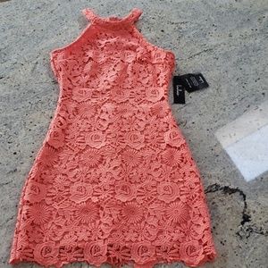 LULU'S Poem coral dress. XS. New with tags!!